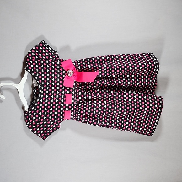 Youngland Other - Youngland Girls Dress with Hearts and Bow Size 5